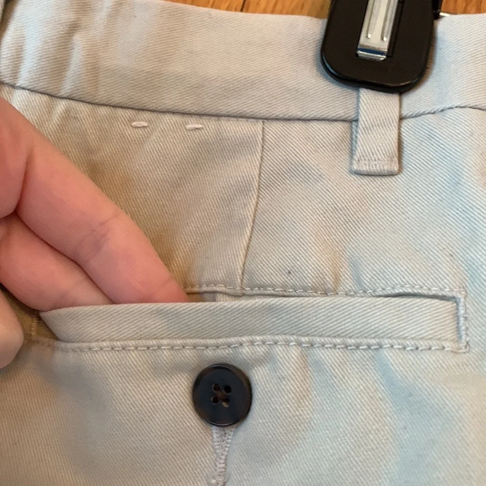 Gap boy’s cotton twill chino shorts 8 SLIM adjustable waist uniform khaki EUC
